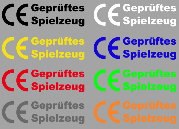 Aufkleber Geprüftes Spielzeug